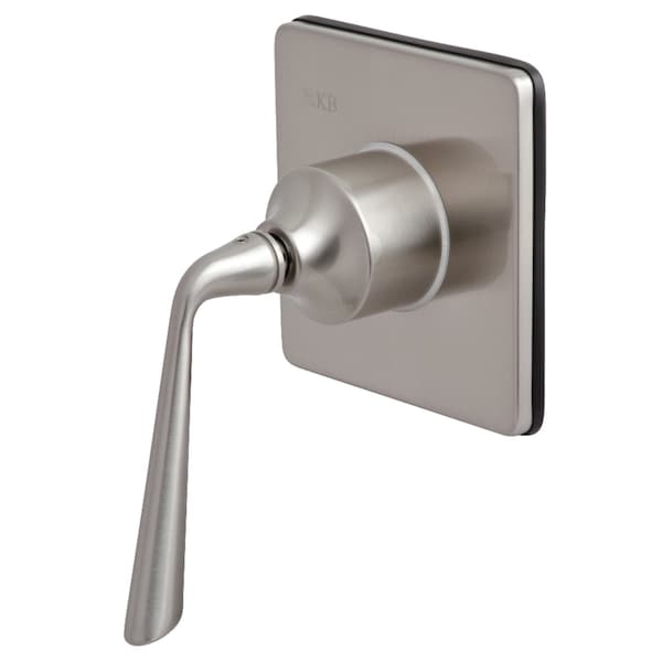 KS3048ZL Three-Way Diverter Valve W/Sgl-Handle & Square Plate, Nickel